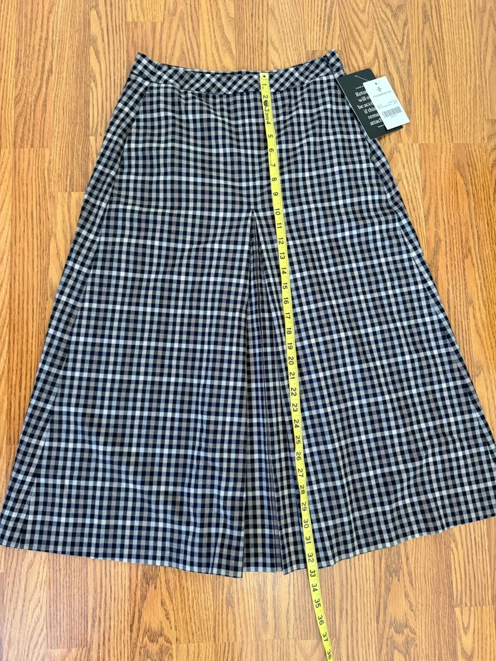 NWT Tuckernuck English Check Phoebe Riding Skirt Size 6 - Picture 11 of 14